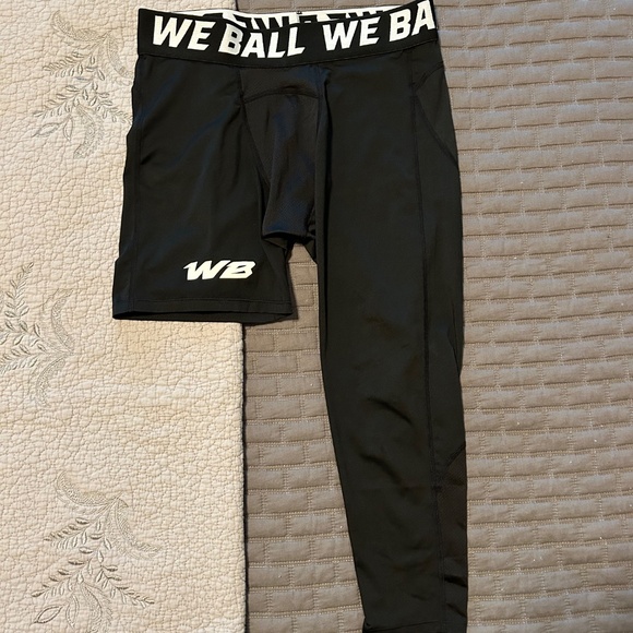 WE BALL SPORTS-ISO LEG WBTECH™ TIGHTS-LONG LEG LEFT-SINGLE LEG (BLACK) - Picture 2 of 2